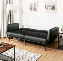 Load image into Gallery viewer, Elegant Space Saving 4 Adjustable Settings Heavy Duty 3-Seater Convertible Sofa Couch Bed With Adjustable Backrest