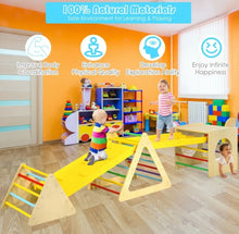 Load image into Gallery viewer, Super Adorable Heavy duty 5-in-1 Rectangle | Triangle Fun Playground Set | With 2 Playful Ramps | For Hours Of Fun