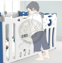 Load image into Gallery viewer, Super Cool 16 Panel Indoor/Outdoor Foldable Play Yard Upgraded Fence | Safety Play Area with Activity for Toddlers and Infants | 3 Colours