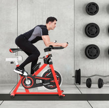 Load image into Gallery viewer, Heavy Duty Indoor Stationary Silent Belt Driven Exercise Cycling Bike For Gym, Home, Office | Fat Burning | Adjustable Handle, Seat | Comfy Seat | Cup Holder