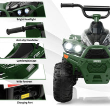 Load image into Gallery viewer, Super Fun 2025 Kids 12V Ride On Car, ATV 1 Seater | Ages 3-8 | Horn | Lights | Music | 4 Wheeler | Upgraded 4 Wheeler