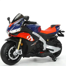Load image into Gallery viewer, 2025 Licensed XL Aprilia RSV4 12V Super Motorcycle 2 Seater Kids Ride On | LED Lights | Rubber Wheels | Racing Bike