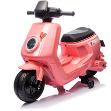 Load image into Gallery viewer, Super Cool 2025 Kids Electric Vespa Style Scooter Car, Upgraded 12V | 1 Seater Motorcycle | MP3 | Ages 2-8