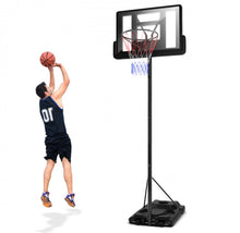 Load image into Gallery viewer, Super Cool Shatterproof Backboard Basketball Net Hoop With (2) Nets | Height Adjustable | Heavy Duty | Indoor | Outdoor | Easy Set Up | Sturdy Base