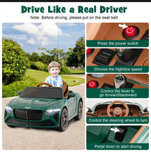 Load image into Gallery viewer, 2025 Licensed 12V Bentley Bacalar Ride On Car 1 Seater Upgraded | Seatbelt | Push To Start Button | Music | Lights | Remote