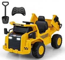 Load image into Gallery viewer, 2025 Upgraded Licensed Catterpillar Dump Truck Ride On Car 12V | LED Lights | 1 Seater | Ages 3-8 | Remote