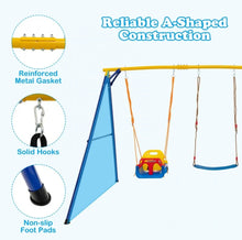 Load image into Gallery viewer, Super Fun Play Set Playground For Kids | 3 Different Swings: Belt Swing, Swing Seat, Platform Swing | Heavy Duty