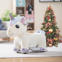 Load image into Gallery viewer, 2025 Upgraded Adorable Riding Unicorn 6V Kids Ride On Toy / Car | Handle Bars | Music | 10” Seat Height | Up To 5 Kph