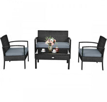 Load image into Gallery viewer, Very Relaxing & Elegant 4 Piece Patio Furniture Set Cushioned With Love Seat | Table