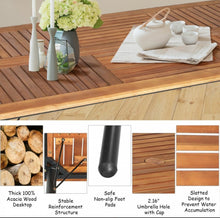 Load image into Gallery viewer, Very Comfortable Wicker / Rattan Patio Furniture 7 Piece Set With Cushions | Dining Set With Umbrella Hole | Heavy Duty