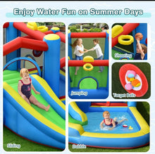 Load image into Gallery viewer, Super Cool Indoor Or Outdoor Inflatable Water Slide Jump Bouncy Castle With Powerful 480W Blower | Easy Set Up / Take Down | High Quality | Carrying Bag