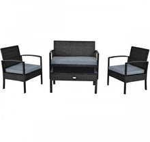 Load image into Gallery viewer, Very Relaxing & Elegant 4 Piece Patio Furniture Set Cushioned With Love Seat | Table