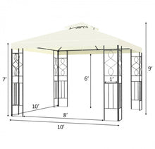 Load image into Gallery viewer, Super Duty Beautiful 2 Tier 10x10ft Patio Gazebo Canopy Tent | Sun Protection