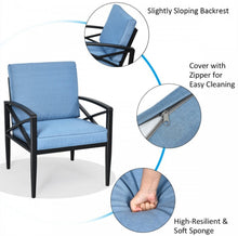 Load image into Gallery viewer, Heavy Duty Very Comfortable Aluminum Frame 8 Seater 4 Piece Patio Furniture Set Thick Cushioned Sofa | Weatherproof | Easy Set up