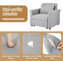 Load image into Gallery viewer, Heavy Duty Modern & Elegant 3-in-1 Pull-Out Convertible Adjustable Reclining Sofa Couch Bed | 6 Side Pockets | Smooth Wheels | High Quality Material