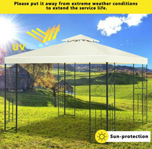 Load image into Gallery viewer, Super Duty Beautiful 2 Tier 10x10ft Patio Gazebo Canopy Tent | Sun Protection
