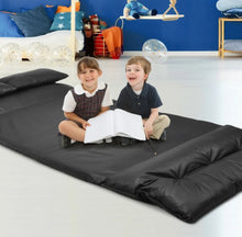 Load image into Gallery viewer, Heavy Duty Modern Foldable PU Leather Leisure Floor Comfortable Sofa Bed With 2 Thick Comfy Pillows | 3-in-1 Design | 5 Adjustable Positions
