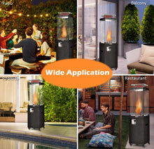 Load image into Gallery viewer, Elegant Heavy Duty Powerful 41,000 BTU Outdoor Propane Patio Heater With Metal Hood | Flameout Protection | Waterproof Cover