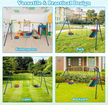 Load image into Gallery viewer, Super Fun Play Set Playground For Kids | 3 Different Swings: Belt Swing, Swing Seat, Platform Swing | Heavy Duty