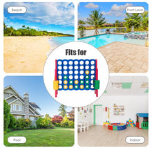 Load image into Gallery viewer, Super Cool Outdoor Fun Giant Connect 4 Style Jumbo 4-To-Score Game Set With 42 Giant Rings | Quick Release Slider | For The Whole Family | Indoor | Outdoor