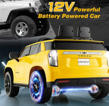 Load image into Gallery viewer, New 2025 Licensed 12V Chevrolet Tahoe Upgraded 1 Seater Ride On Car / SUV | Heavy Duty Tires | Comfy Seat | Remote