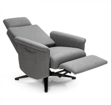 Load image into Gallery viewer, Heavy Duty Relaxing Swivel Comfortable Massage Recliner Single Sofa Chair With Adjustable Headrest | Massage Remote | 8 Massage Modes | Gray