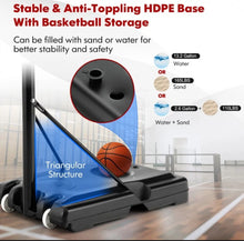 Load image into Gallery viewer, Super Cool Adjustable 12 Levels Basketball Net Hoop Set With 44” Backboard | 4-10 Feet | Wheels | 18” Rim | 2 Nets | Heavy-duty | Indoor | Outdoor