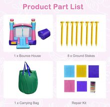 Load image into Gallery viewer, Super Cute & Adorable Princess Theme 3-in-1 Inflatable Bouncy House With 480W Blower