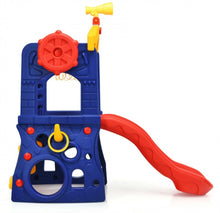 Load image into Gallery viewer, Super Cool Heavy Duty 6-in-1 Playground With Telescope | Slide | Basketball Hoop | Crawl Area | Steering Wheel | Climber | Loop