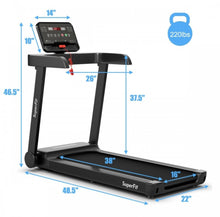 Load image into Gallery viewer, Heavy Duty Quiet 2.25HP Electric Treadmill Running Machine With App Control | 12 Different Programs | 0.5-7.5 MPH
