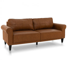 Load image into Gallery viewer, Heavy Duty 3-Person Modern Elegant PU Leather 3-Piece Sofa Couch With 2 Detachable Back Pillows | Gorgeous Armrests | Comfy Backrest | Spacious Seating | Thick Cushions