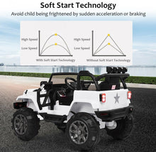 Load image into Gallery viewer, Super Cool 2025 1 Seater Jeep Style 12V Ride On Car For Kids | Remote | LED Lights | Music | Ages 3-6