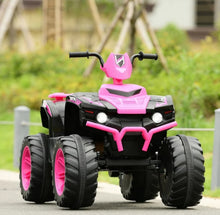 Load image into Gallery viewer, Super Cool 12V Kids Ride On ATV, Car 1 Seater | LED Lights | Heavy Duty Tires | Ages 3-7 | Music | 2 Speeds | Upgraded