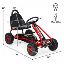 Load image into Gallery viewer, 2025 Super Cool Upgraded 4 Wheel Pedal Powered GoKart Ride On Car | Adjustable Seat | Heavy Duty Seat | Enclosed Chain For Safety