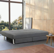 Load image into Gallery viewer, Heavy Duty Modern Built For Comfort Spacious 3 Seater | Convertible Sofa Couch Bed With 2 Large Drawers, 3 Adjustable Angles | Holds 530 lbs | 3 Settings
