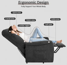 Load image into Gallery viewer, Heavy Duty Modern Power Lift Recliner Chair With Remote Control | For The Elderly | Everyone | Holds 330lbs | Laying | Seating | Standing Easily | Quiet Motor