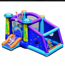 Load image into Gallery viewer, Super Fun Jumping Bouncy Castle With Water Slide & 550W Blower | Waterproof | Carrying Bag | Repair Kit | Huge Jump Area | Large Play Area