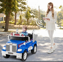 Load image into Gallery viewer, New 2025 Freightliner 12V Kids Ride on Truck / Car Upgraded 1 Seater | With Dump Box | Lights | Storage | Push To Start | Remote