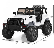 Load image into Gallery viewer, Super Cool 2025 1 Seater Jeep Style 12V Ride On Car For Kids | Remote | LED Lights | Music | Ages 3-6