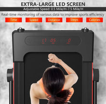 Load image into Gallery viewer, Heavy Duty Modern Folding 3-in-1 Treadmill With Remote | 2.25HP | Rubber Foot Mat | Flexible Wheels | Powerful Silent Motor | XL LED Screen