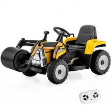 Load image into Gallery viewer, Super Cool 12V Kids Ride On Car Road Asphalt Roller | USB Compatible | LED Lights | Raisable Roller | Heavy Duty Seat, Tires | Remote