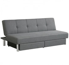Load image into Gallery viewer, Heavy Duty Modern Built For Comfort Spacious 3 Seater | Convertible Sofa Couch Bed With 2 Large Drawers, 3 Adjustable Angles | Holds 530 lbs | 3 Settings