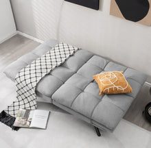 Load image into Gallery viewer, Very Elegant Modern Heavy Duty Convertible Memory Foam Futon Sofa Bed Couch With Adjustable Armrest