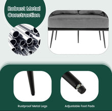 Load image into Gallery viewer, Heavy Duty Elegant Modern Love Seat Sofa Couch Upholstered Dutch Velvet Sofa Couch | Thick Cushion | 2 Comfy Pillows | Holds 350lbs