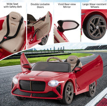 Load image into Gallery viewer, 2025 Licensed 12V Bentley Bacalar Ride On Car 1 Seater Upgraded | Seatbelt | Push To Start Button | Music | Lights | Remote