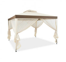 Load image into Gallery viewer, Super Duty Classy 10x10 Ft Patio Canopy Tent Gazebo With Netting | Double Tiered Roofing | Ventilation | Reinforced Steel Weather Resistant