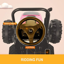 Load image into Gallery viewer, Super Cool 2025 Heavy Duty Green 6V Farm Tractor Powered Ride-On with Detachable Wagon | Remote