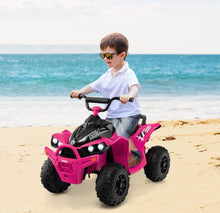 Load image into Gallery viewer, Super Fun 2025 Kids 12V Ride On Car, ATV 1 Seater | Ages 3-8 | Horn | Lights | Music | 4 Wheeler | Upgraded 4 Wheeler