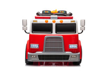 Load image into Gallery viewer, Heavy Duty 24V Fire Truck 2 Seater Kids Ride On Car | Leather Seat | Eva Rubber Tires | Water Gun |
