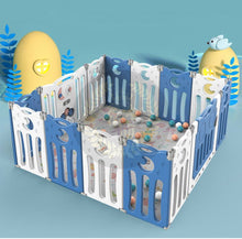 Load image into Gallery viewer, Super Cool 16 Panel Indoor/Outdoor Foldable Play Yard Upgraded Fence | Safety Play Area with Activity for Toddlers and Infants | 3 Colours